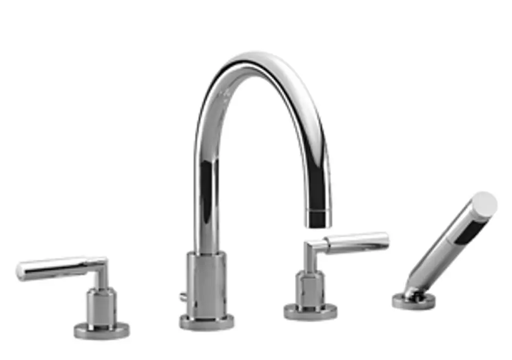Dornbracht-TARA.-Wannen-Vierlochbatterie-Ausladung 220mm-Dark Chrome, 27512882-19 Galeriebild 1